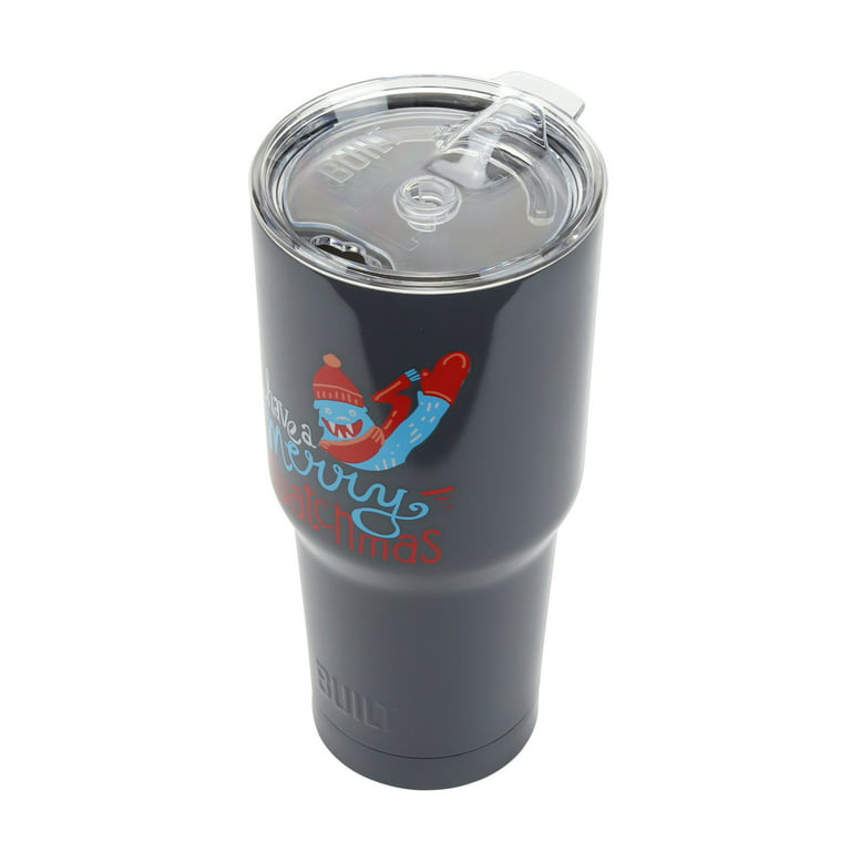 Built Holiday Tumbler 30oz Stainless Steel Gray 