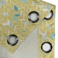 thumbnail image 5 of Ambesonne Yellow Chevron Grommet Curtain, Herringbone Art, 50" x 63", Pale Blue Mustard, 5 of 6