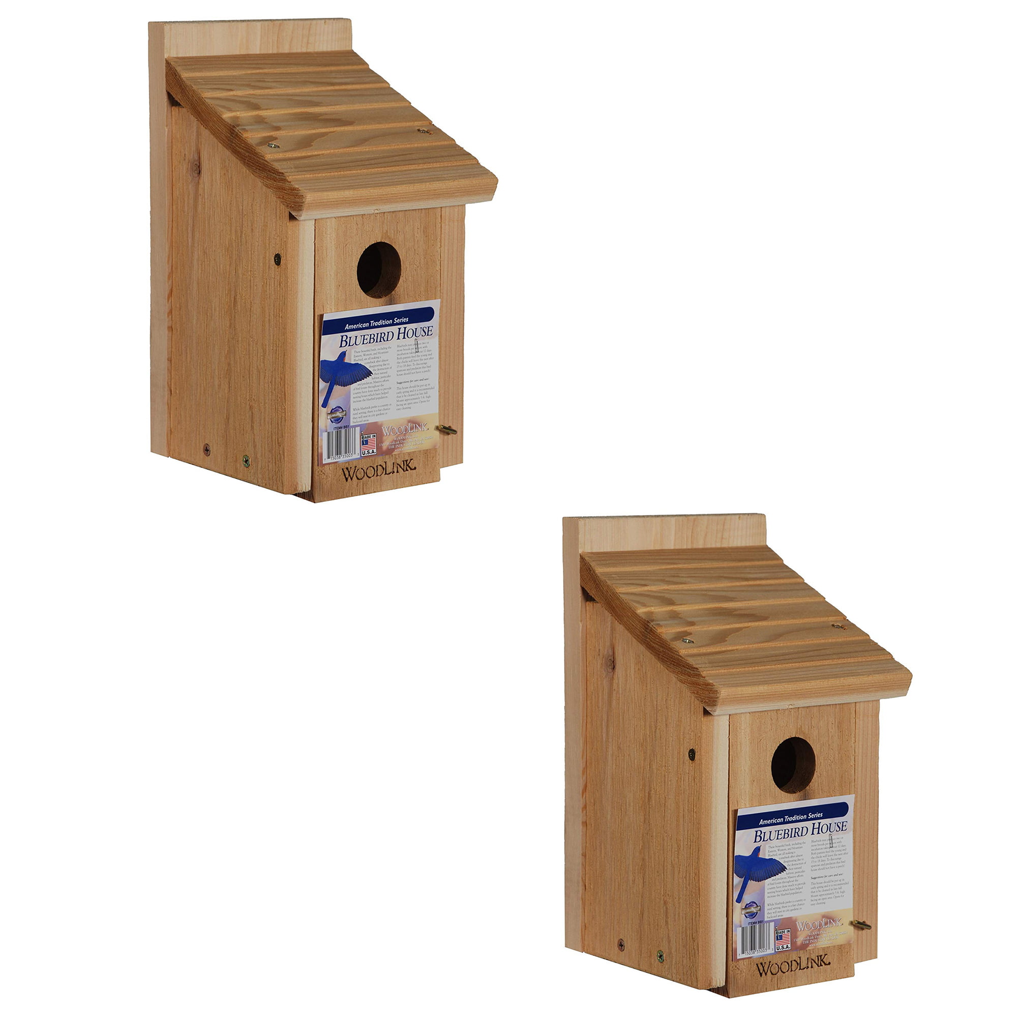 1 Bat Nesting Box 1 Bluebird Nesting Box 2 Wren Houses All Natural Red Cedar USA 