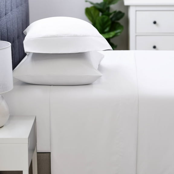 Cozy Clouds Soft Touch White Microfiber Queen Sheet Set