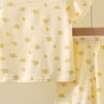 thumbnail image 3 of Cathalem Toddler Short Pajamas Sets Thin Summer Casual Tshirts Shorts PJ Outfits Baby Boys Graphic Sleepwear Clothes Light Yellow 2-3 Years, 3 of 3