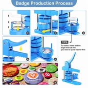 Maker Machine Multiple Sizes, Button Maker Machine ,25,32,58mm Mold DIY Badge Pin Maker Machine Kit With 400pcs Badge Button Components Parts/Pic/Circle Cutter ,Easy to Use