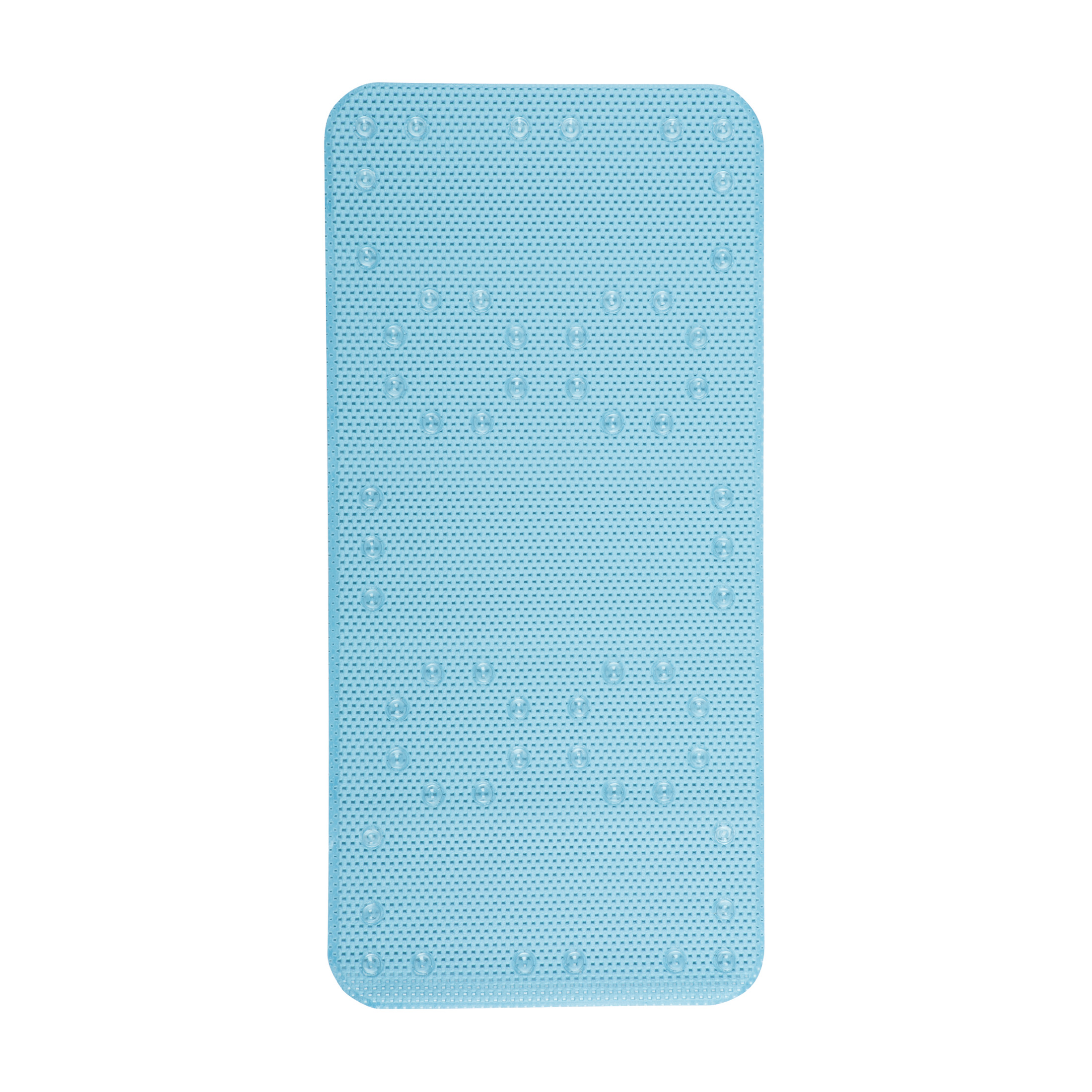 Mainstays Blue Cushioned Foam Bathtub Mat, 17" x 36" photo 4
