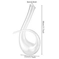 thumbnail image 2 of Wine Pourer,1500ml 6-shaped Decanter Red Glass Decanter Wine Aerator Streamlined Design, 2 of 8