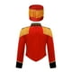 thumbnail image 4 of Uniforme del equipo de tambor mayor para niños y niñas, conjunto de disfraz de Cascanueces, chaqueta con borlas y sombrero para banda de música, atuendos para actuación de bateristas, 4 of 5