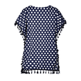 thumbnail image 4 of Plebaso Paréo de Maillot de Bain pour Femme avec Pompons, Imprimé à Pois, Paréo de Bikini, Robe Courte Ample de Plage, Maillot de Bain, 4 of 7