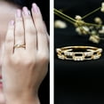 thumbnail image 3 of Rosec Jewels Lab Grown Diamond Anniversary Half Eternity Ring Band (EF-VS Grade), 10K Yellow Gold, US 8.50, 3 of 9