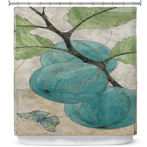 Shower Curtains 70" x 84" from DiaNoche Designs by Paper Mosaic Studio - Blue Bells