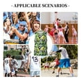 thumbnail image 6 of Sikiie Football Doodle Basketball Jersey Reversible Men's Mesh Athletic Sports Shirts Training Practice S-4XLLarge, 6 of 6