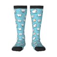 thumbnail image 2 of Lsque Cartoon Teeth Printed Crew Socks Men's Women's LightWeight Thin Casual Calf Socks ,Knee High Socks,Cotton Socks, 2 of 9