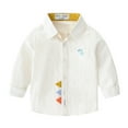 thumbnail image 3 of THDHVS Long Sleeve Shirts for Girls,Kids Long Sleeve Shirt,Kid's Winter Solid Color Velvet Long sleeve Round Neck Top for Kids White 7-8 Years, 3 of 7