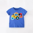 thumbnail image 2 of KAUOD Toddler Boys Cars Print Short Sleeve T Shirts Kids Baby Soft Cotton Crewneck Graphic Tops Tee Cute Comfy Clothes, 2 of 6