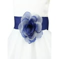thumbnail image 6 of iEFiEL Kids Toddler Girls Navy Blue Flower Girls Dress Formal Wedding Pageant Party Dress, 6 of 7