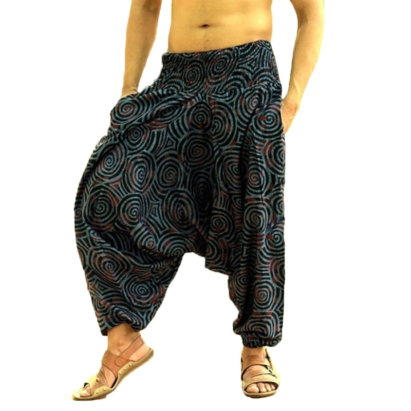 Incerun - Men's Indian Alibaba Baggy Harem Trousers Floral Printed Yoga ...