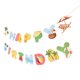 thumbnail image 4 of KAKOWELY 1 juego de pancartas hawaianas de feliz cumpleaños, pancartas de papel con temática de playa, banderines decorativos de papel para cumpleaños., 4 of 5