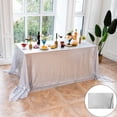 thumbnail image 2 of Sequin Wedding Tablecloth Rectangular Polyester Glitter Table Cover Metallic Table Cloth For Birthday Wedding Home, 2 of 9