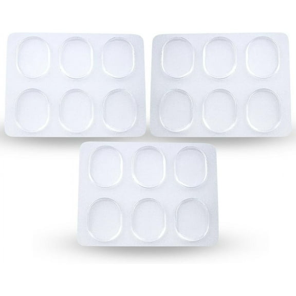 18 Pack - Drum Damper Gel Pads For Drums Tone Control, Non-toxic Silicone Drum Dampeners, Clear Resonance Pads For Drum Muffling
