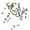 Ab champagne, variant on Milue 100Pcs Irregular Nail Art Rhinestones Colored Nail Art Rhinestones Charms Decor