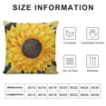 thumbnail image 5 of COMIO  Pillow Cover Vintage Rustic Sunflower Flower Decorative Couch Farmhouse Pillow Cases Square Fall Autumn Theme Cushion Cover  for Office&nbsp;Porch Decoration, 5 of 5