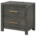 thumbnail image 4 of Coaster Kieran Transitional 2-drawer Wood Nightstand Bedside Table Gray, 4 of 13