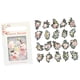 thumbnail image 4 of Juego de 40 pegatinas decorativas transparentes de PET Fiori Flor Perfecl, 4 of 7
