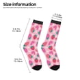 thumbnail image 2 of Fuzoiu Haear Strawberry Print Kids Socks For Boys Girls,Grip Crew Socks with Non Slip,Lightweight Stretch Crew Socks,Toddlers Crew Boot Socks, 2 of 5