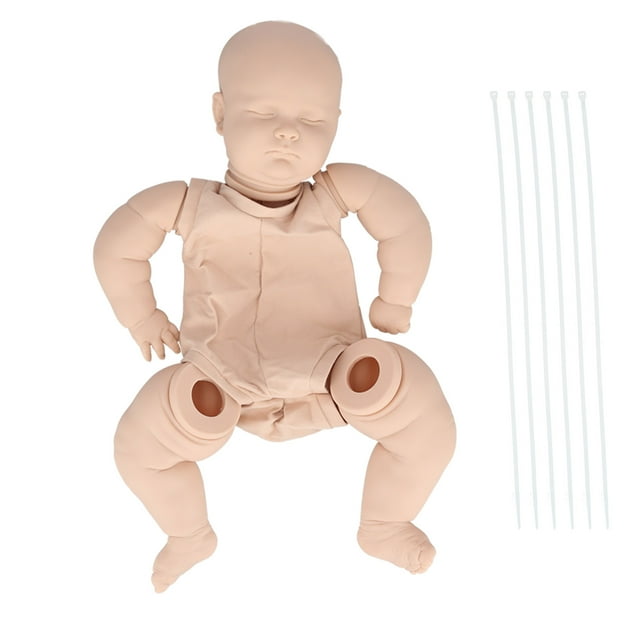 Muñeca bebé reborn de 60 cm sin pintar, juguete de bricolaje realista para bebés y niños pequeños.