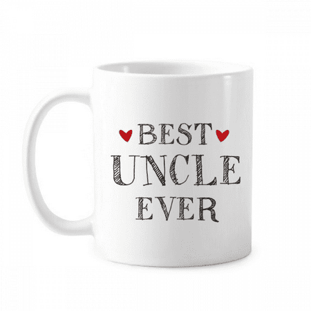 

Best uncle ever Quote Heart Mug Pottery Cerac Coffee Porcelain Cup Tableware