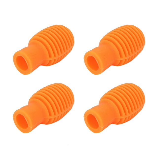 Mute Drumstick, Drum Stick Practice Tip, Silicone Easy Operation Practical Performance For Music Enthusiast Orange