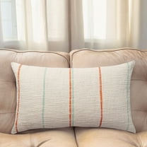 PILLOWPIA Minton Striped Cotton Pillow Cover, 12'' x 24'', Decorative Throw Pillow Case