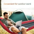 thumbnail image 2 of QUANFENG QF Hammock Portable Single Camping Hammock, Support 330lbs, Red/Gray, 2 of 7