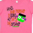thumbnail image 3 of Inktastic This Little Monster is Going to Be a Big Brother Boys Toddler T-Shirt, 3 of 4