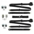 thumbnail image 1 of AMC AMX 1967-1974 Standard 3 Points Noir Rétractable Ceinture de Banquette Kit avec Bracketry - 3 Ceintures, 1 of 1