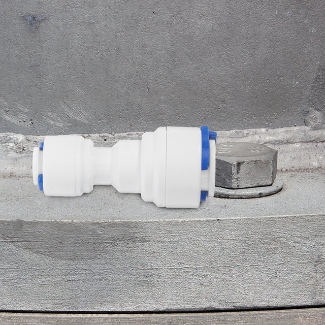ETHZZLE 5Pcs White Quick Connect Water Tube Connector for Purifiers Straight Adapter Compatible