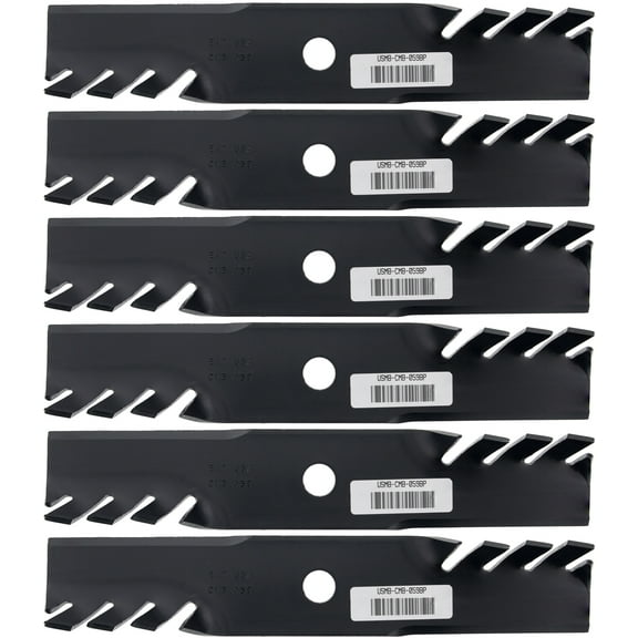 6 USA Mower Blades® Toothed for Toro® 109-6872 Exmark® 103-6381 48" Deck