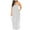 White, variant on Lilgiuy Women Plus Size Pocket V-Neck Printing Sleeveless Loose Casual Sling Long Dress