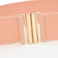 thumbnail image 6 of Hontri Belts for Women, Women Elastic Waist Belt Metal Buckle Waistband Solid Color Wide Corset Belt Female Apparel Accessories Belts Metal, 6 of 6