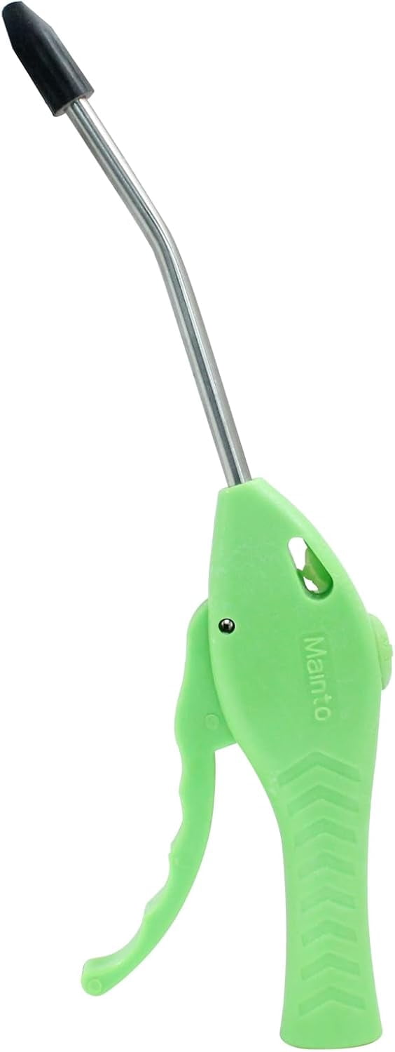 MKEUDQ-4 Inch Air Blow Gun with Rubber Tip, Dust Removal Cleaning Tool, Green