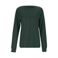 thumbnail image 6 of ASFGIMUJ Women Long Sleeve Shirts Casual Tops Dressy Blouses Fashion Pleated Tunic, 6 of 7