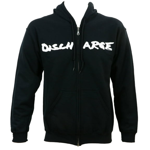 Discharge Men's Hear Nothing Zipup Hoodie Black S