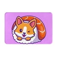 thumbnail image 2 of Goofa 16"x24" Inches Corgi In Sushi Roll Doormats for Outdoor Entrance - Non-Slip Welcome Mat, Heavy Duty Door Mats Outdoor, Spring Doormat, 2 of 9