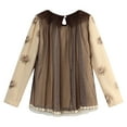 thumbnail image 2 of Richie House Girls' fashion Top with flowers and pearls RH1050, 2 of 2