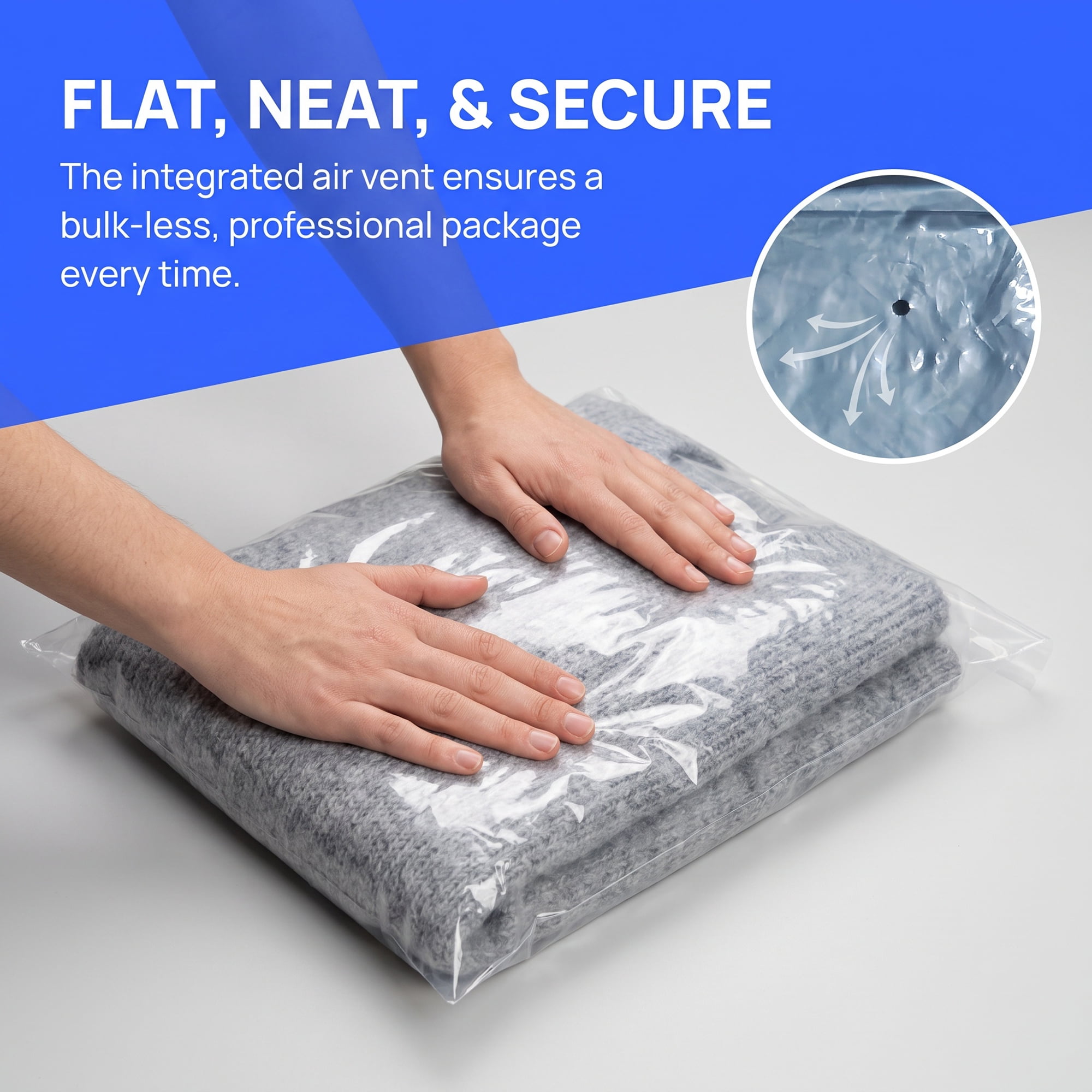 Unique Bargains 100Pcs Thick Premium Clothing Bags Clear 7.9" x 11.8"