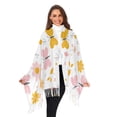 thumbnail image 6 of Butterflies and Daisies Women's Cold Weather Scarves Lightweight Warm Fashion Scarves, Breathable 86.6''x30.7'', 6 of 10