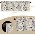 thumbnail image 2 of Valances for Windows,Watercolor Bird On Branch Semi Sheer Valances Windows Curtain, Rod Pocket Short Window Treatment Light Filtering Decor Valances for Kitchen Living Room Bedroom - 54"x18", 2 of 6