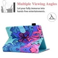 thumbnail image 3 of 9.6-10.5 Inch Tablet Universal Case, Allytech Synthetic Leather Shockproof Wallet Case for Galaxy Tab A 10.1/Tab E 9.6/Tab S3 9.7/ Tab A 9.7/ZenPad 9.7" and More 9.5-10.5 inch Models, Pink Butterfly, 3 of 6