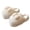 White, variant on Round Toe Plush House Slippers for Women, Casual Flat Bottom Warm Home Shoes for Indoor Daily Comfort (White, 7)