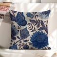 thumbnail image 6 of flower butterfly pattern Linen toss pillowcase decoration pillowcase gifting preferred 18x18 inch cushion cover 4 sets sofa pillowcase sofa bedroom living room car, 6 of 8