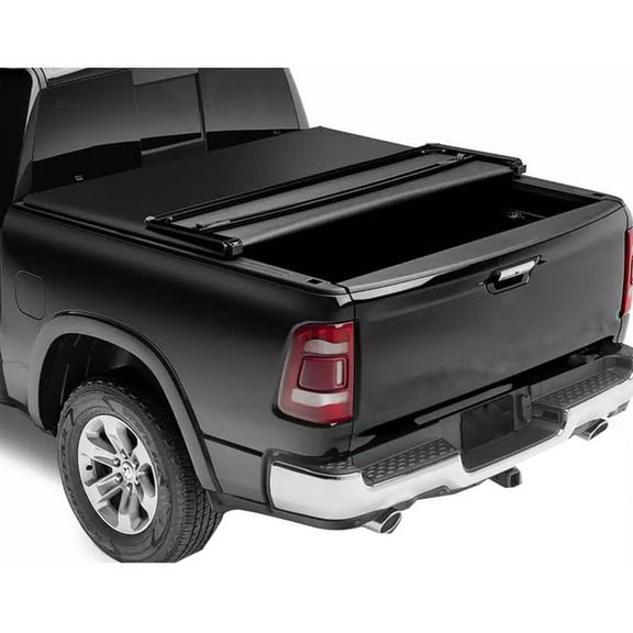 Vinyl Soft Tri-Fold Truck Bed Tonneau Cover Compatible with 2009-2023 Dodge Ram 1500, Water-Proof Truck Bed Cover for Dodge Ram 1500