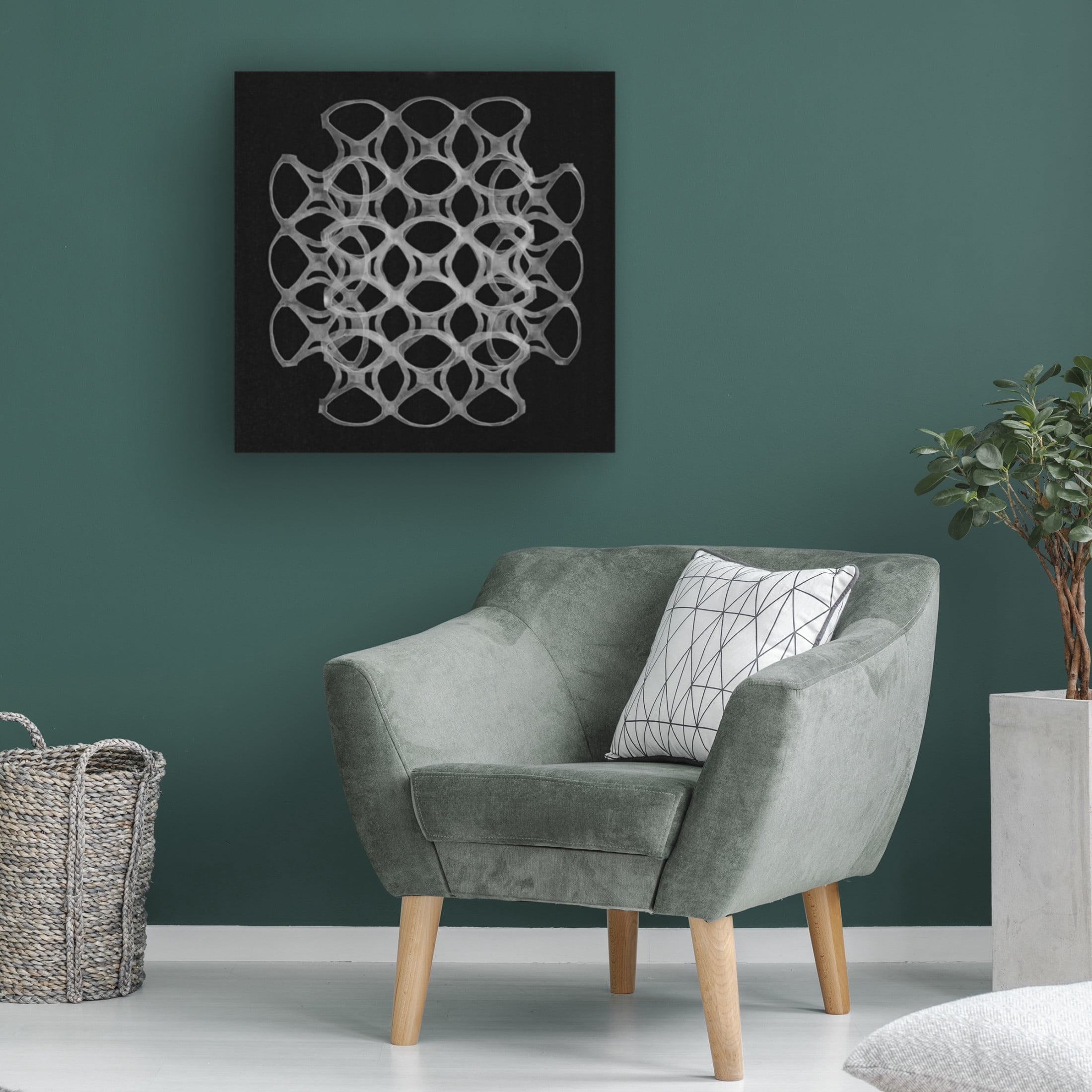 Canvas Wall Art - Berry Rosenthal 'Six Pack Holders II' Wall Art for Living Room, Bedroom, or Office Décor by Trademark Fine Art - 35 x 35 Inches